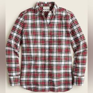 J.Crew Classic-Fit Shirt in Snowy Stewart Tartan Flannel 6